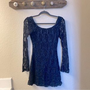 Navy Lace Dress